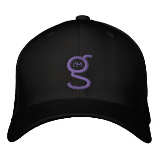 Boné preto w I m G Logotipo bordado