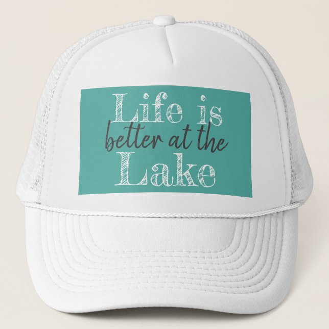 Boné pretty LIFE IS BETTER AT THE LAKE | (Frente)