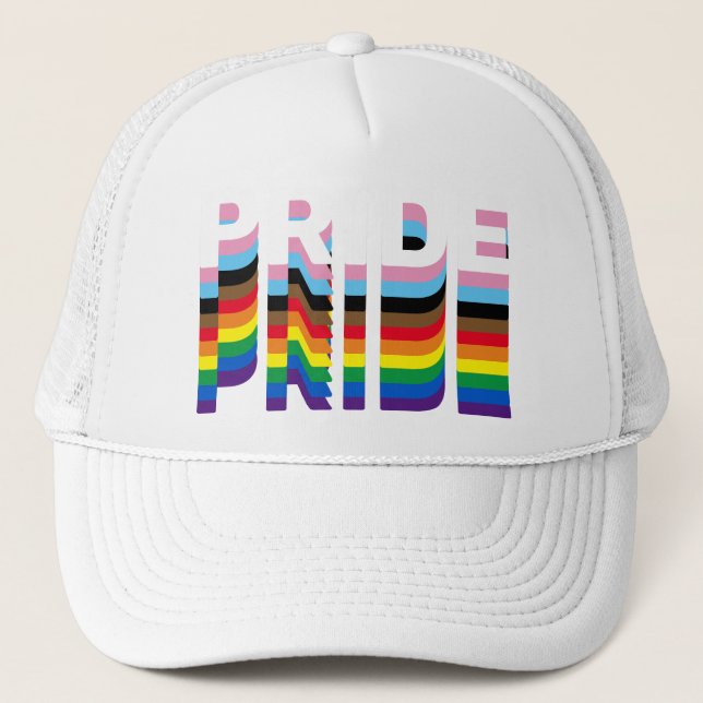 Boné Pride rainbow inclusive diversity lgbtq typography (Frente)