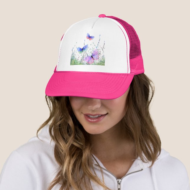 Boné Primavera Butterflies Trucker Hat (In Situ)