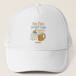 Boné Primeiro Dia do Pai Juntos - Beer & Baby Bottle