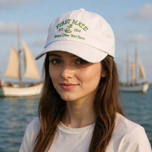 Boné Primeiro Oficial Com Âncora Personalizado