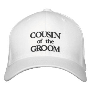 Boné Primo do casamento elegante branco preto do Groom