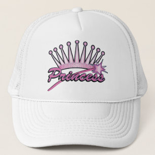 Boné Princesa cor-de-rosa Coroa