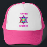 Boné Princesa judaica<br><div class="desc">Presentes judaicos e ideias personalizadas do presente por os feriados judaicos que incluem Hanukkah, Passover, Bas e as ocasiões especiais de Mitzvah do bar que caracterizam o judaísmo tradicional e temas modernos. Presentes judaicos do bebê da princesa, presentes de aniversário e decoração home com estrela de David e hebraico que...</div>