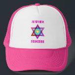 Boné Princesa judaica<br><div class="desc">Presentes judaicos e ideias personalizadas do presente por os feriados judaicos que incluem Hanukkah, Passover, Bas e as ocasiões especiais de Mitzvah do bar que caracterizam o judaísmo tradicional e temas modernos. Presentes judaicos do bebê da princesa, presentes de aniversário e decoração home com estrela de David e hebraico que...</div>