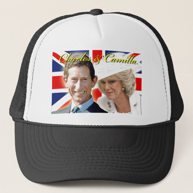 Boné Príncipe Carlos & HRH Duquesa Cornwall (Frente)