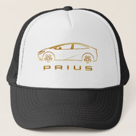 Boné Prius 2023 Carro Elétrico Dourado