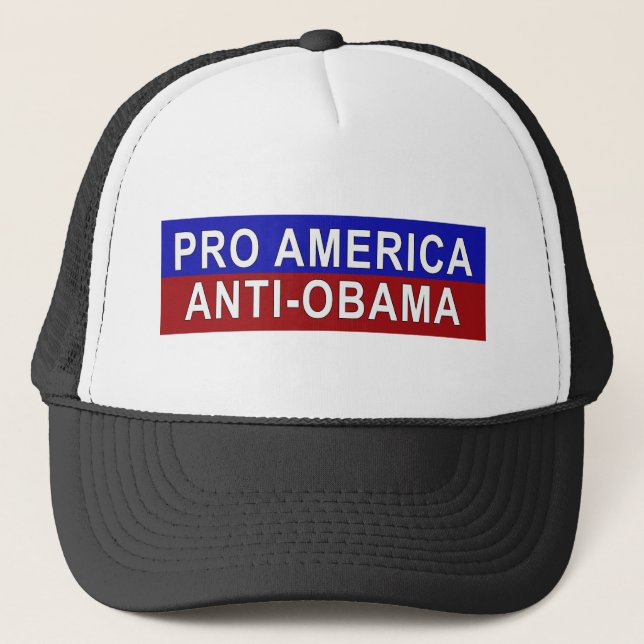 Boné Pro América, engrenagem de Anti-Obama (Frente)