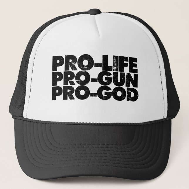 Boné Pró-arma Pro-life Pro-gun (Frente)