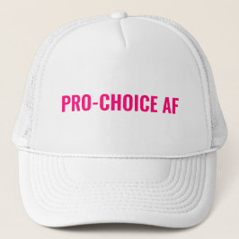 Boné Pro Choice AF hot pink white abortion rights
