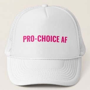 Boné Pro Choice AF hot pink white abortion rights 