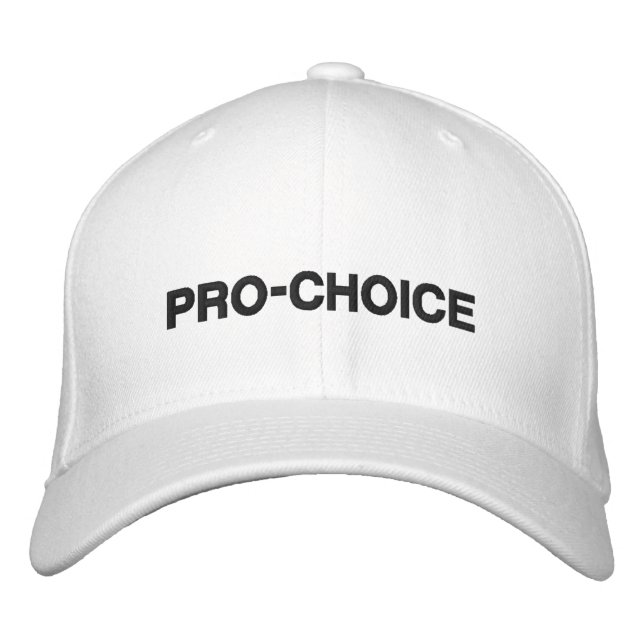 Boné Pró Choice branco mínimo personalizado moderno (Frente)