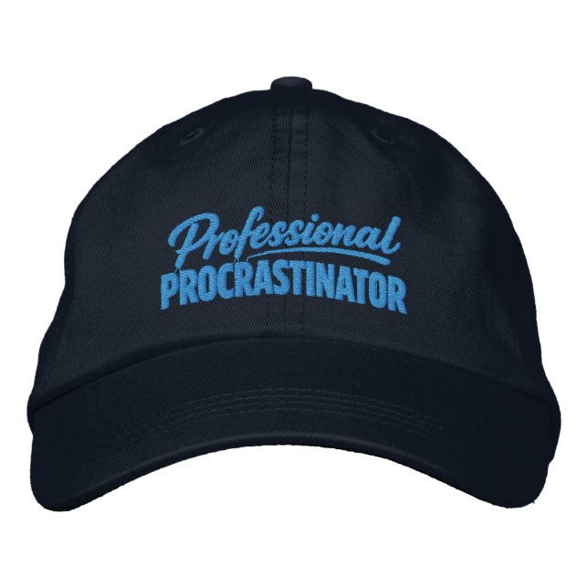 Boné Procrastinador Profissional Humor Divertido (Frente)