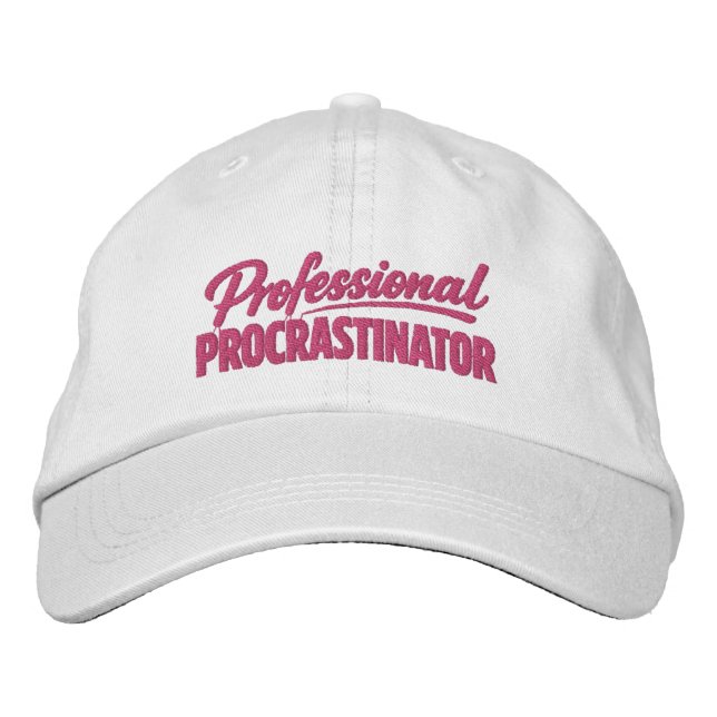 Boné Procrastinador Profissional Humor Divertido (Frente)