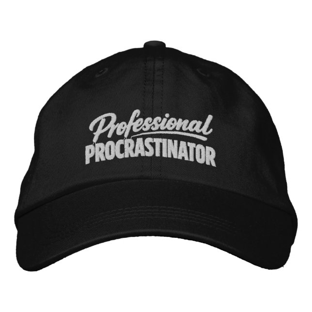 Boné Procrastinador Profissional Humor Divertido (Frente)