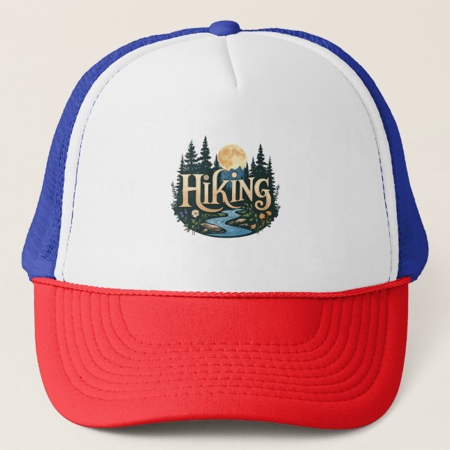 Boné Procurar Vacinação de Aventura acampando Hiking Lo (Frente)