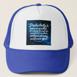 Boné Produtividade Citação Paul J. Meyer Hat