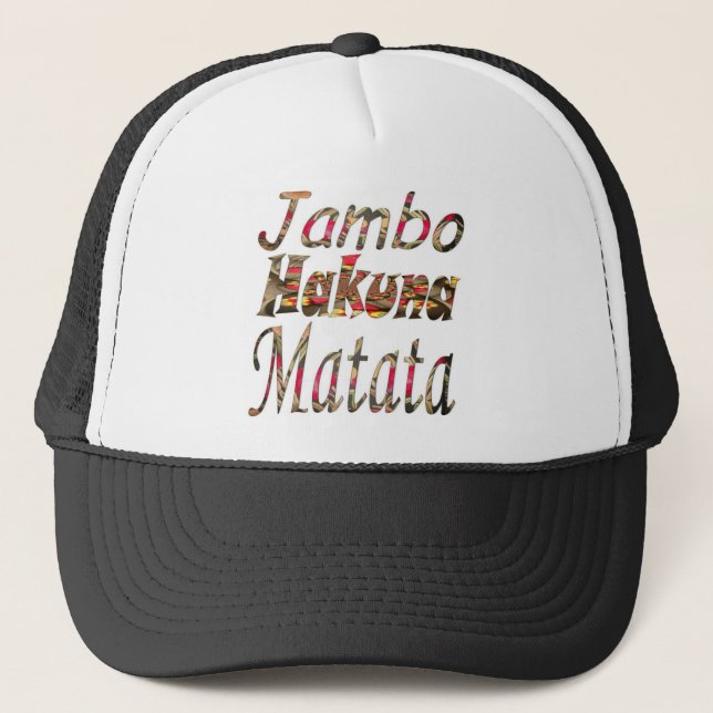 Boné Produto Personalizado da Matriz Jambo Hakuna - Per (Frente)