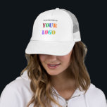 Boné Promocional de logotipo personalizado para empresa<br><div class="desc">Logotipo personalizado e Promocional de texto Personalizado empresarial - Adicione seu logotipo / imagem e texto / informações - Redimensione e mova elementos com a ferramenta de personalização.</div>