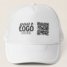 Boné Promocional Logotipo comercial Código QR Funcionar