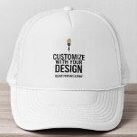 Boné Promocional personalizável de Vazio da empresa<br><div class="desc">Promova sua marca com estilo com este Trucker Hat da Empresa de Promocionais Personalizáveis. Projetado para conforto e visibilidade, este chapéu clássico apresenta uma malha traseira para respirabilidade e um painel frontal estruturado perfeito para adicionar seu logotipo, slogan ou nome da empresa. Ideal para presentes, uniformes de equipe, shows comerciais...</div>