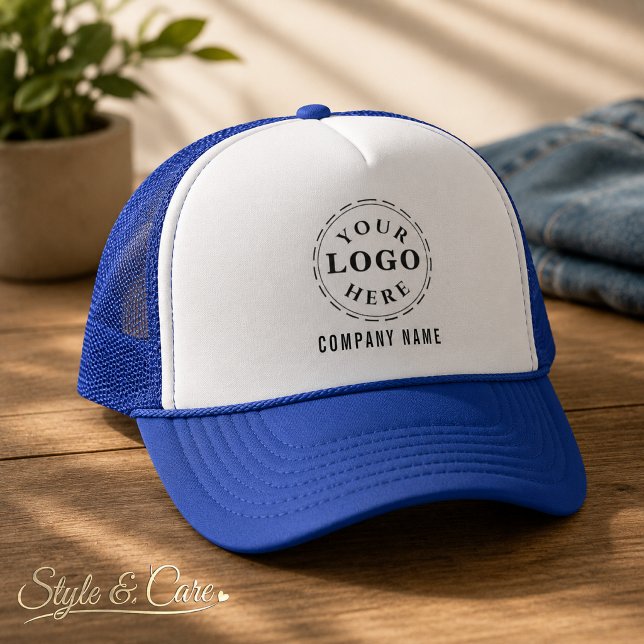 Boné Promova Sua Marca com W e Royal Personalizados (Promote Your Brand with Personalized W and Royal Trucker Hat)