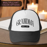 Boné Promovido À Avó Ama No Est 2025 Avós<br><div class="desc">Este simples design apresenta "avó" em texto curvo preto com "est. 2025" em texto branco,  para que as mães se tornem uma nova avó no novo ano,  também excelente como presente de anúncio de gravidez surpresa.</div>
