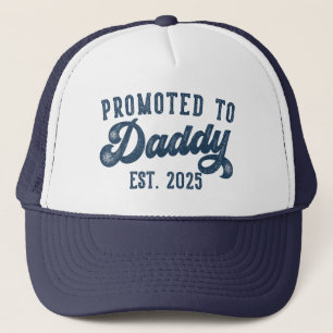 Boné Promovido a Papai EST. 2025 Engraçado Breve Pai