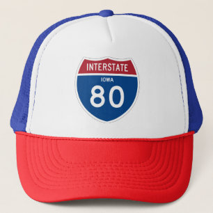 Boné Protetor da estrada nacional de Iowa IA I-80 -