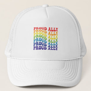 Boné Proud Ally LGBTQ Gay Pride Rainbow