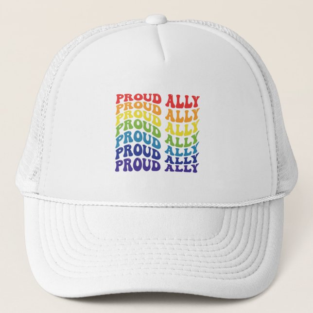 Boné Proud Ally | LGBTQ | Gay Pride | Rainbow (Frente)