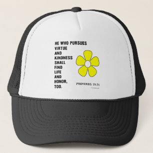 Boné Provérbios da Bondade 21:21