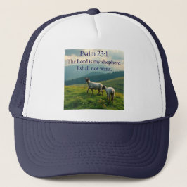 Boné Psalm 23:1 Bible Verse Trucker Hat