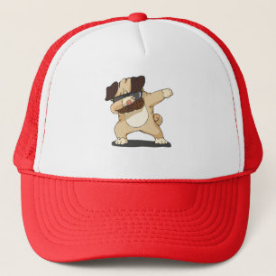 Boné Pug de toque ligeiro legal com o chapéu da camisa