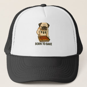 Boné Pug Nato para Assar Amante de Cães Engraçados