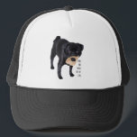 Boné Pug Negro Engraçado Tira Grandes Peitos da Vida<br><div class="desc">Pug Negro Engraçado Tira Grandes Peitos da Vida</div>