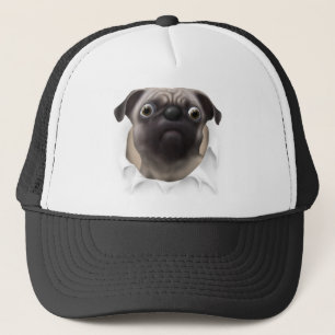 Boné Pug que rebenta para fora