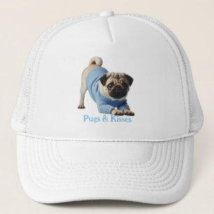 Boné Pugs & Kisses: Design Adorável de Pug-Themed