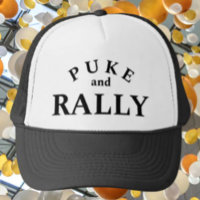 Boné Puke and Rally Trucker – Declaração Divertida