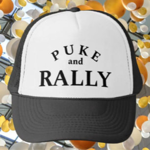 Boné Puke and Rally Trucker – Declaração Divertida