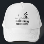 Boné Pulsação Personalizada da Sociedade do Ciclo de Fi<br><div class="desc">Você já tem a personalidade, então adicione este estilo de pulsação do Ciclo Indoor e você faz uma combinação perfeita. Ele apresenta uma mensagem divertida, e um design artístico, e se você gosta de conhecer novas pessoas ou alguém que se coloca em situações onde eles podem fazer novos amigos, ainda...</div>