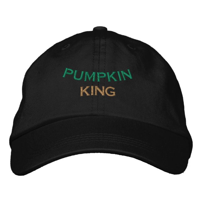 Boné PUMPKIN KING Text Spooky Season Holiday-Hat Black  (Frente)