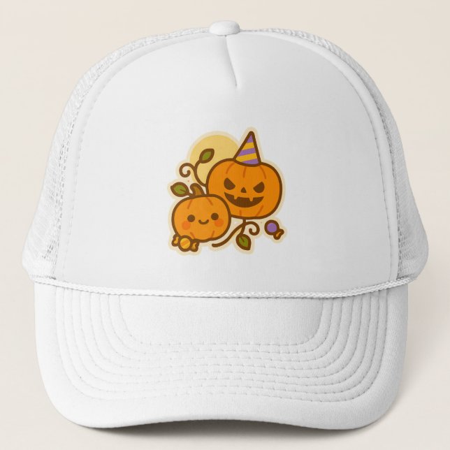 Boné Pumpkin Pals - Kawaii Halloween (Frente)