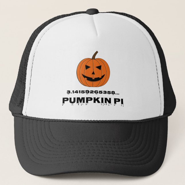 Boné Pumpkin pi Engraçado (Frente)