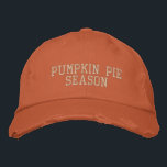 Boné Pumpkin Pie Season Orange<br><div class="desc">É o tempo de novo - o outono é a estação da tarte,  então aqui na tipografia moderna está "Pumpkin Pie Season."</div>