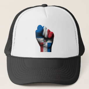 Boné Punho apertado aumentado com bandeira dominiquense