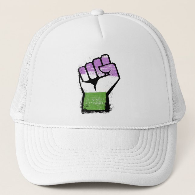 Boné Punho Orgulho Queer / Gênero Queer (Frente)