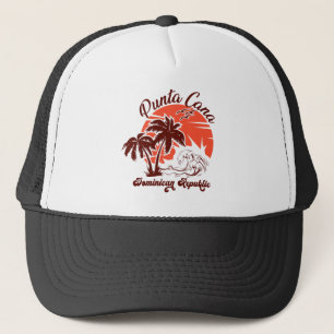 Boné Punta Cana Dominicana Retro Sunset Souvenir 80