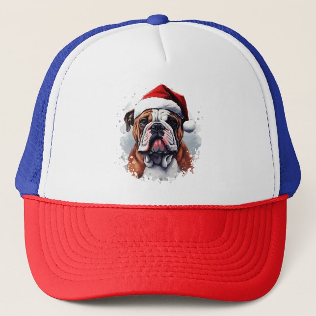 Boné Pupila Festiva: Roupas de Natal para Animais de Es (Frente)
